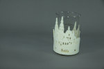 Deko Glas mit Holzumrandung "Fuldaer Dom"